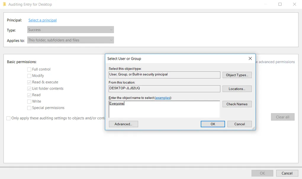 Auditing File & Folder Access on Windows with Local Security Policy