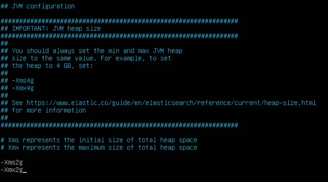 Elasticsearch JPM Heap Size