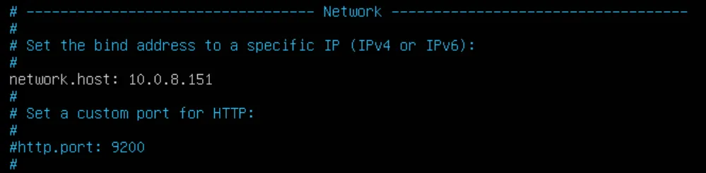 Elasticsearch Network Host