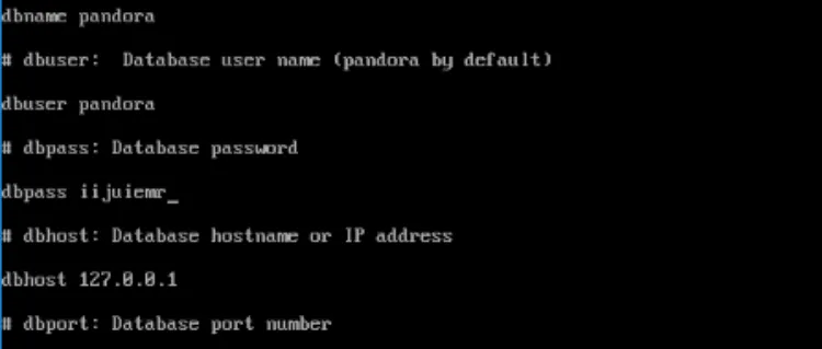 Editing the dbpass value in pandora_server.conf